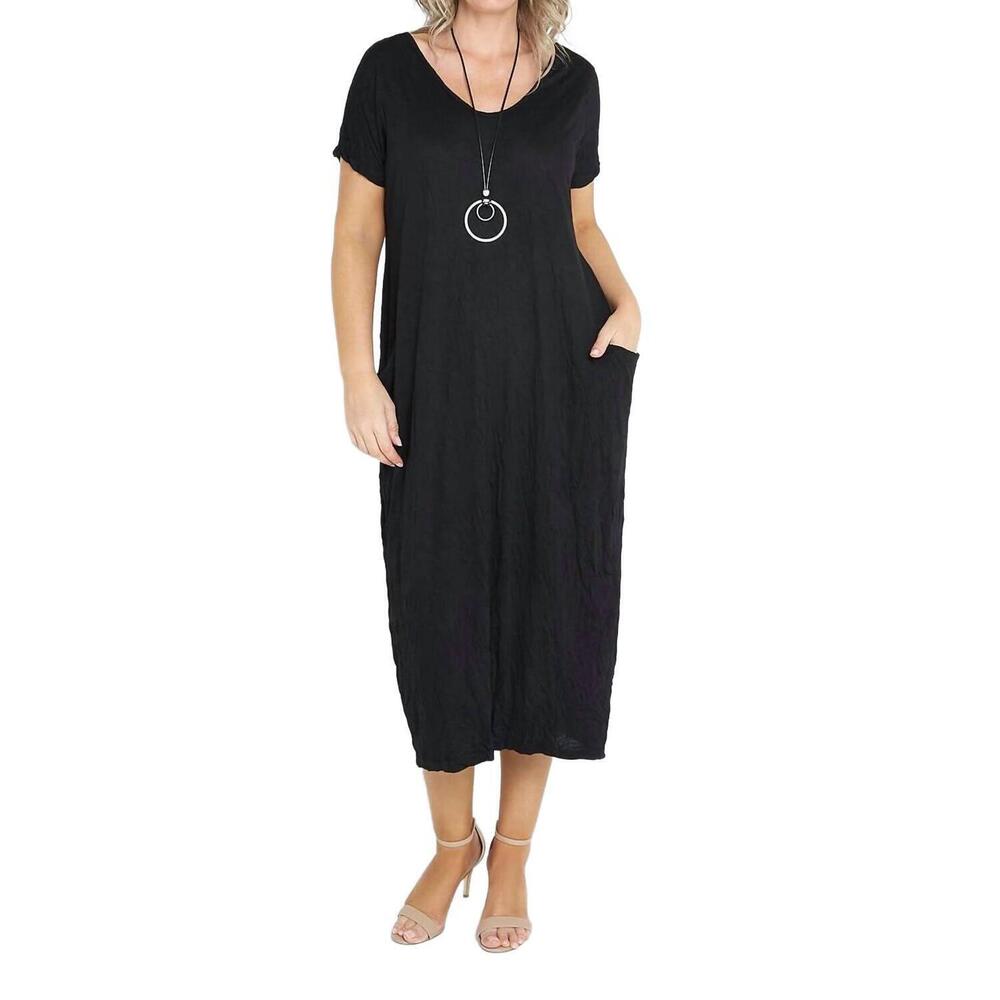 NEW GOLDEN josie dress in black